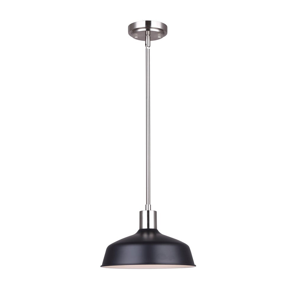 Canarm Bello IPL1055A01BKN Pendant Light - Brushed Nickel/Matte Black