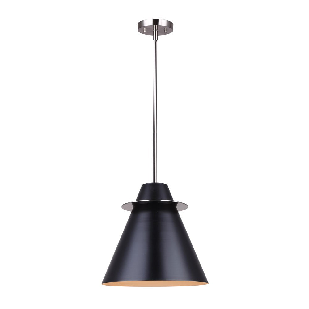 Canarm Talia IPL1076A01BKN12 Pendant Light - Brushed Nickel/Matte Black