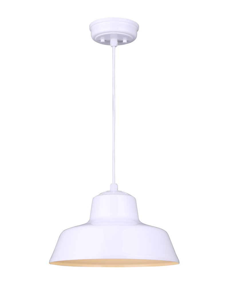 Canarm Levi IPL1095A01WH Pendant Light - Matte White