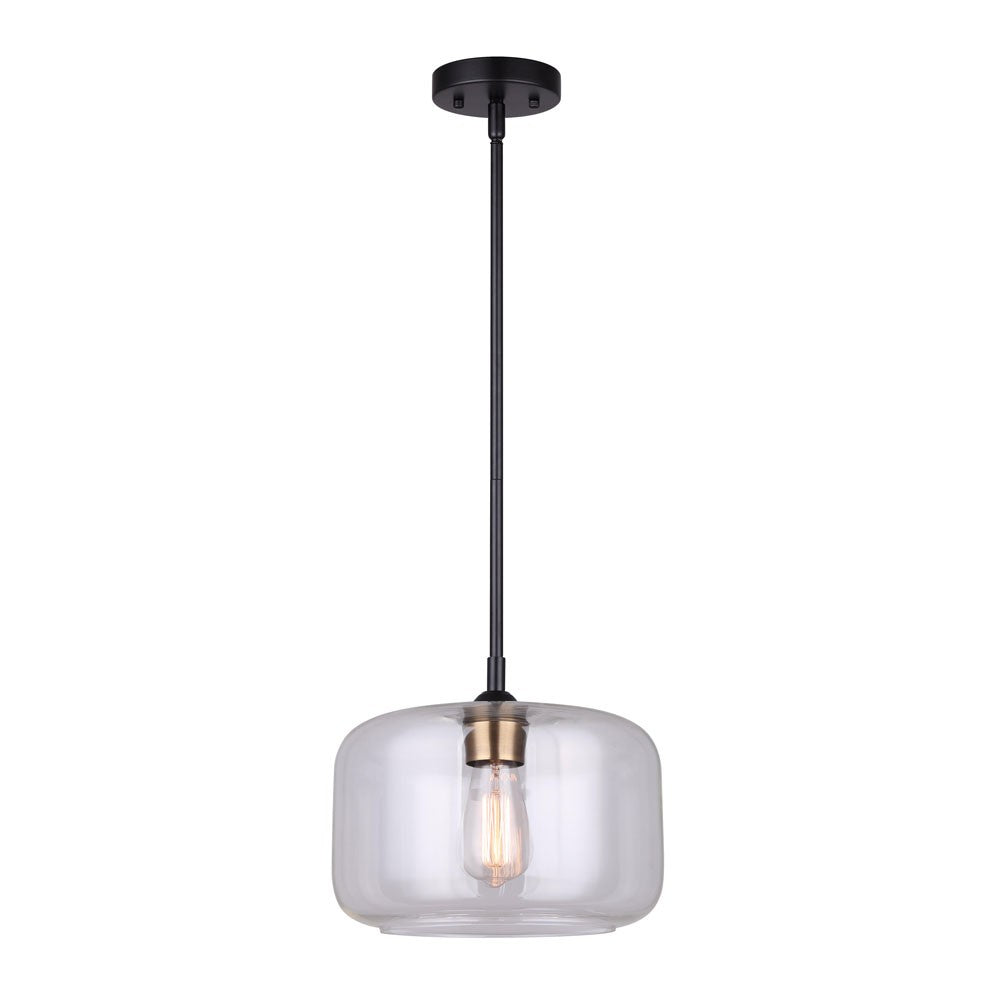 Canarm Fauna IPL778B01BKG Pendant Light - Matte Black/Gold