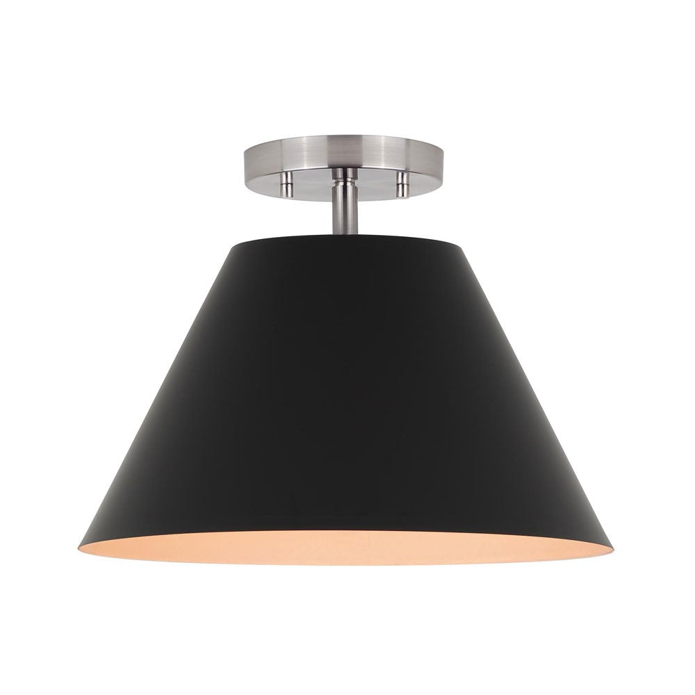 Canarm Talia ISF1076A01BKN Ceiling Light - Brushed Nickel/Matte Black