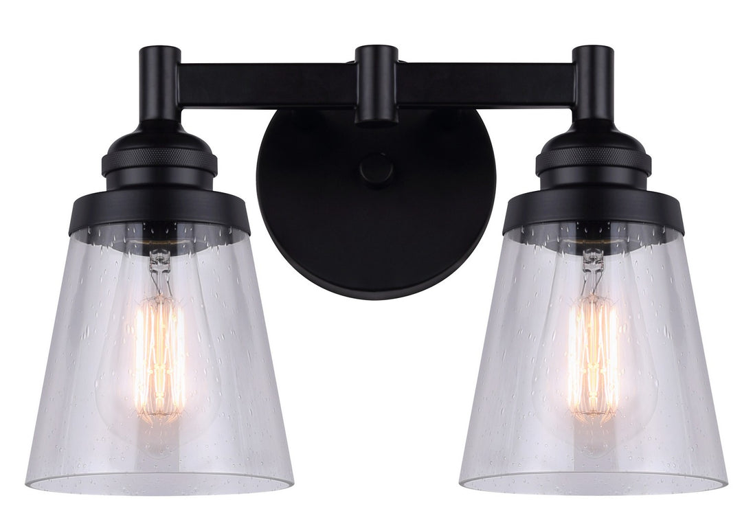 Canarm Declan IVL1097A02BK Bath Vanity Light 14 in. wide - Matte Black