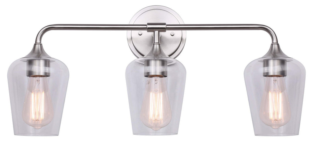 Canarm Conall IVL1102A03BN Bath Vanity Light 24 in. wide - Brushed Nickel