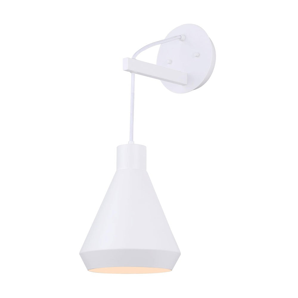 Canarm Byck IWF1020A01WH Wall Sconce Light - Matte White