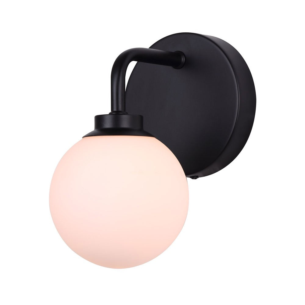 Canarm Asher IWF1105A01BK9 Wall Sconce Light - Matte Black