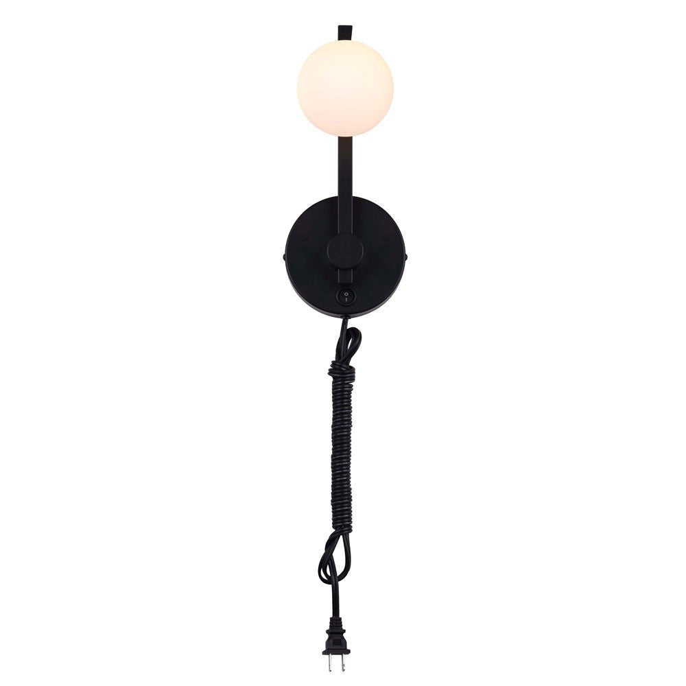 Canarm Nylan LWF233A01BK Wall Sconce Light - Matte Black