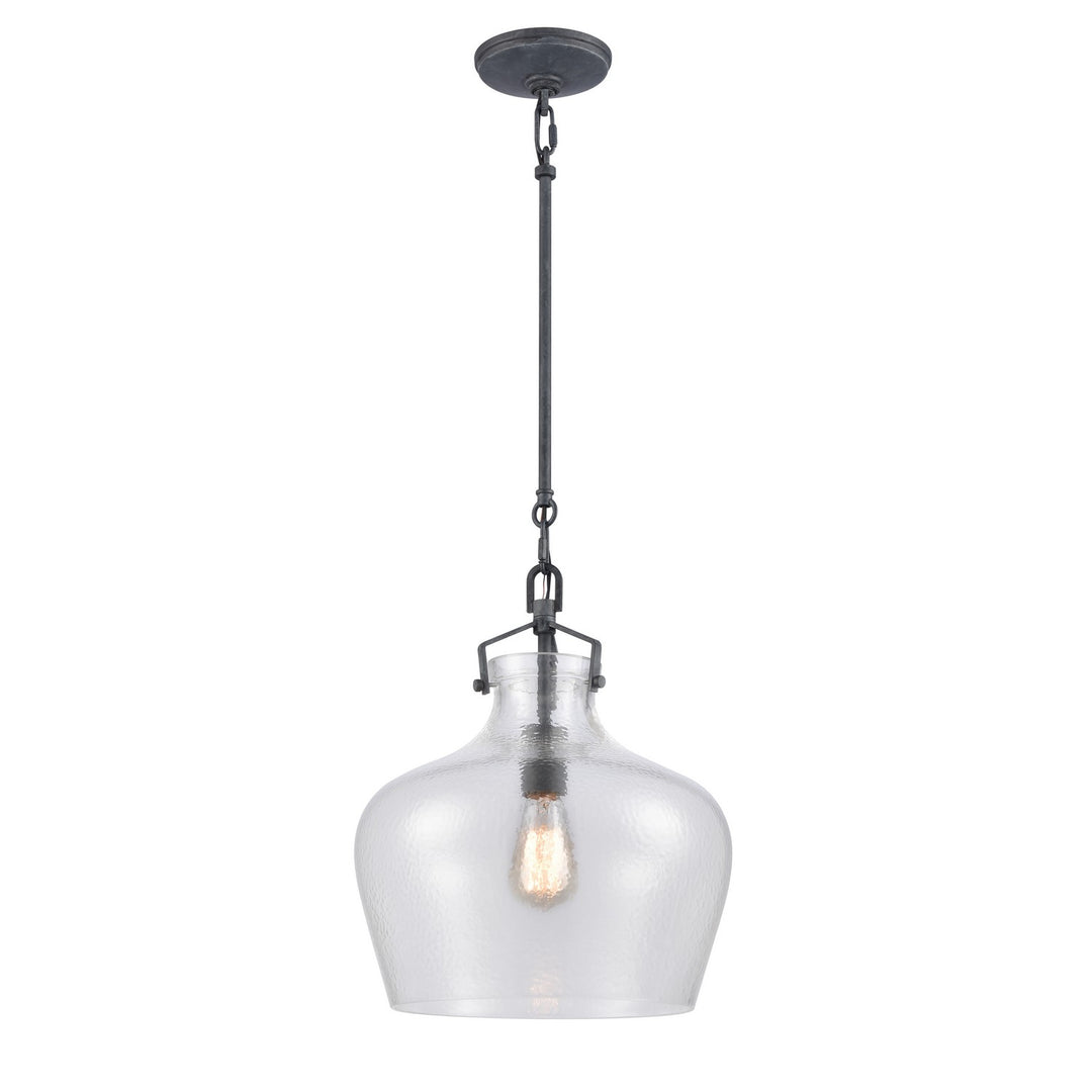 Elk Davenport 16583/1 Pendant Light - Aged Zinc