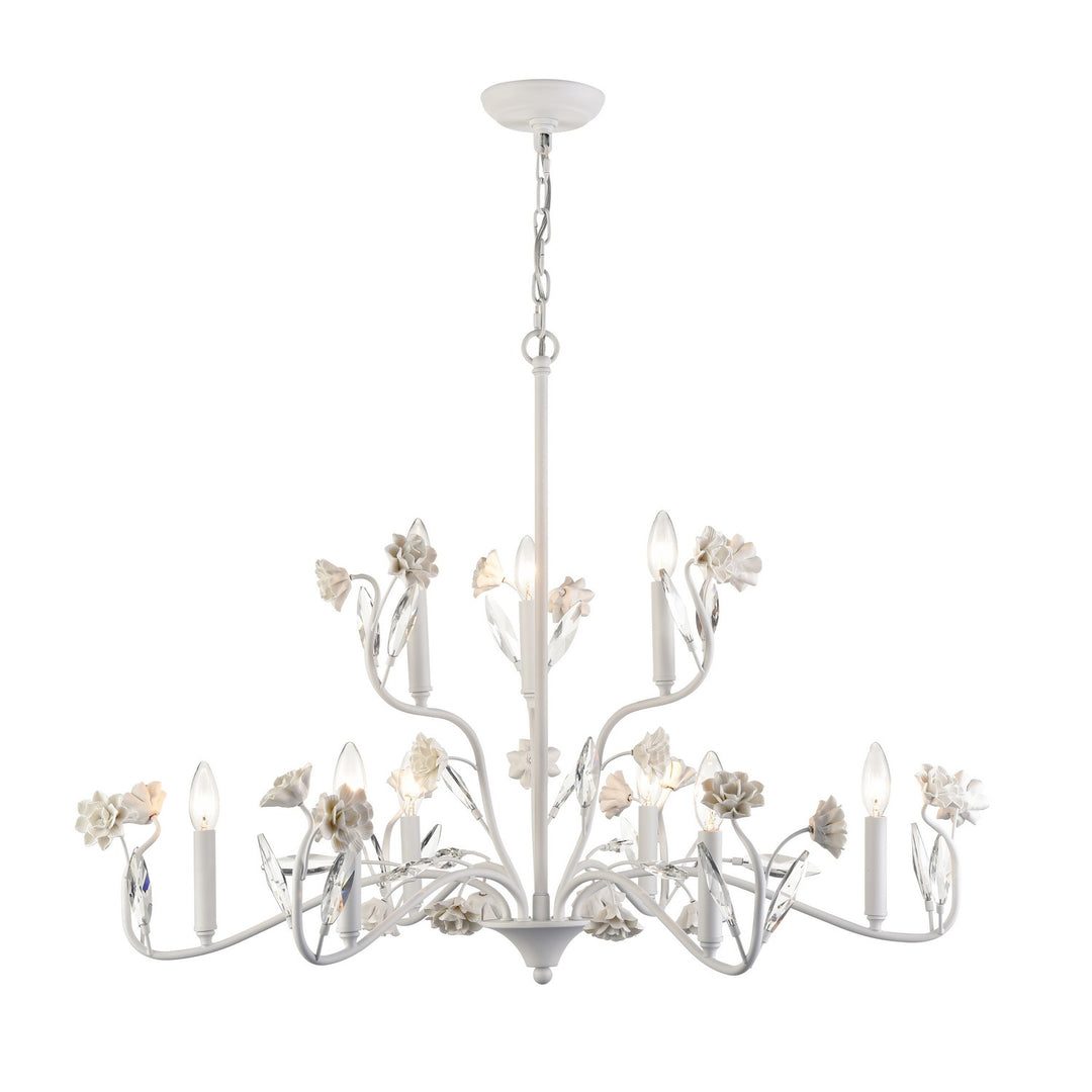 Elk Adelaide 18321/6+3 Chandelier Light - Textured White