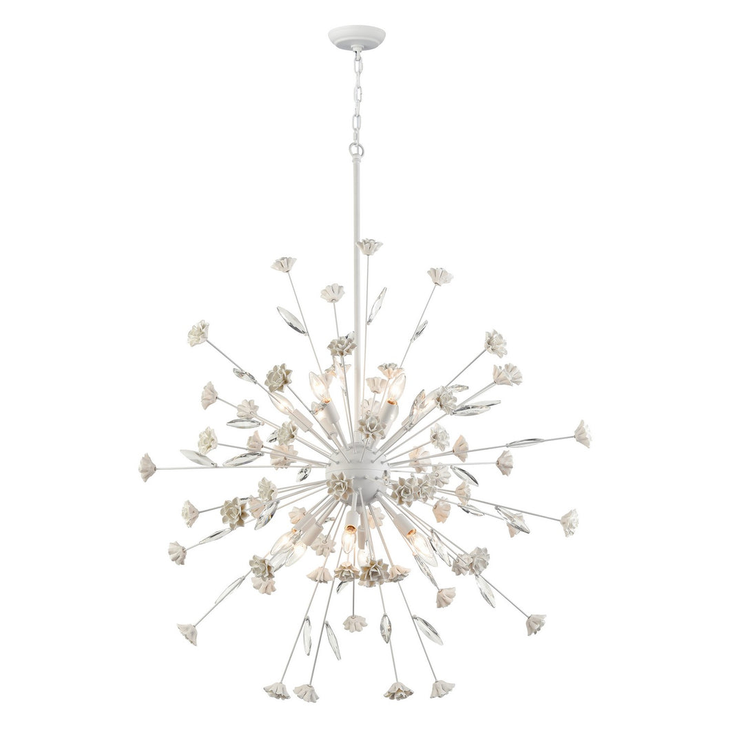 Elk Adelaide 18323/12 Chandelier Light - Textured White