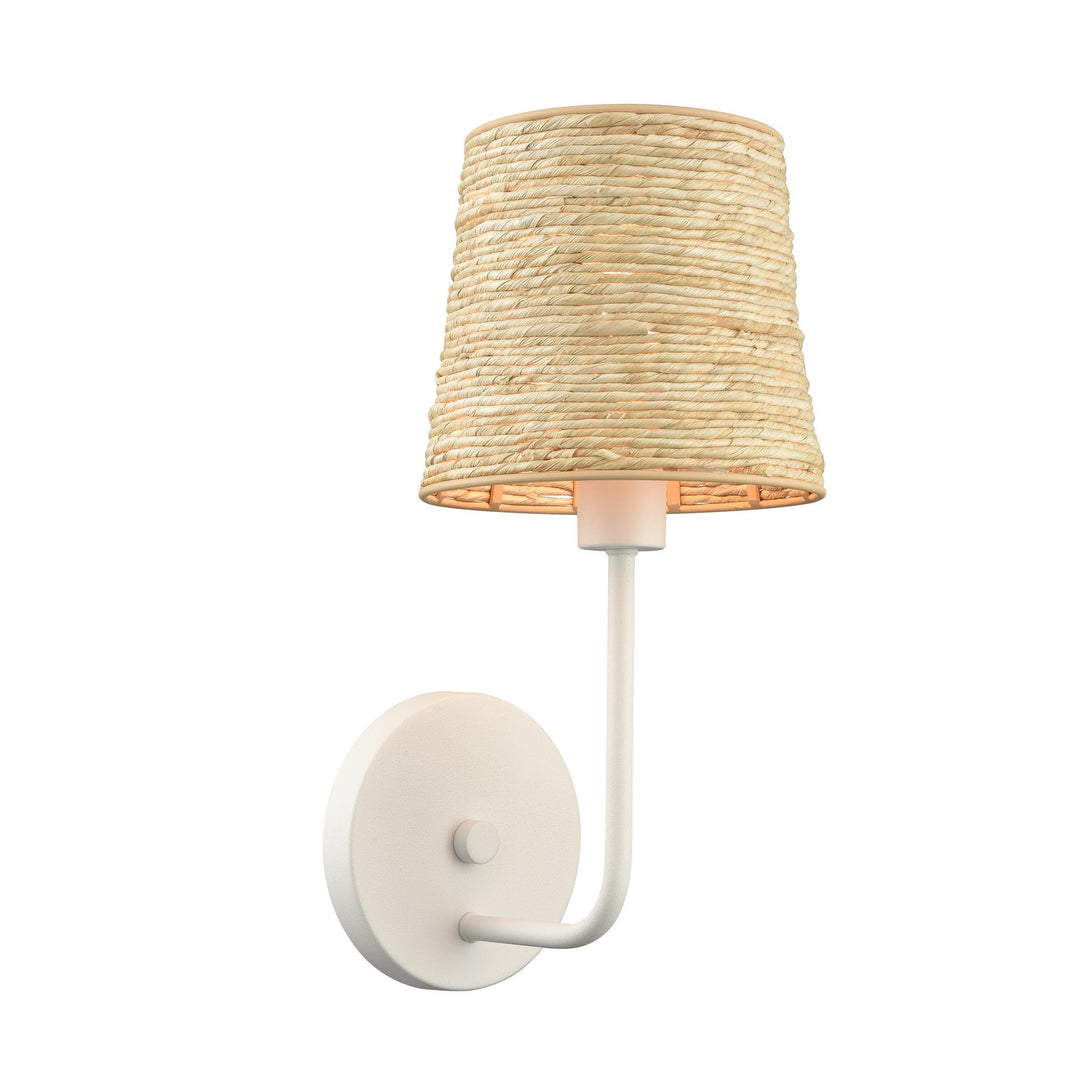 Elk Abaca 32454/1 Wall Sconce Light - Textured White