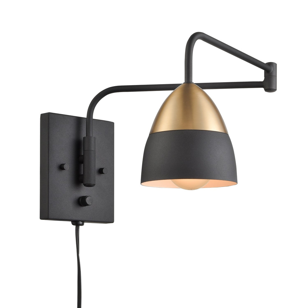 Elk Lighting 52222/1  Milla Lamp Charcoal Black