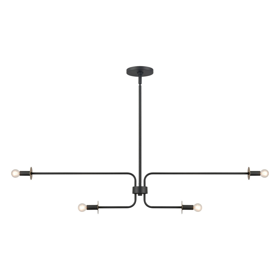 Elk Milla 52226/4 Pendant Light - Charcoal Black