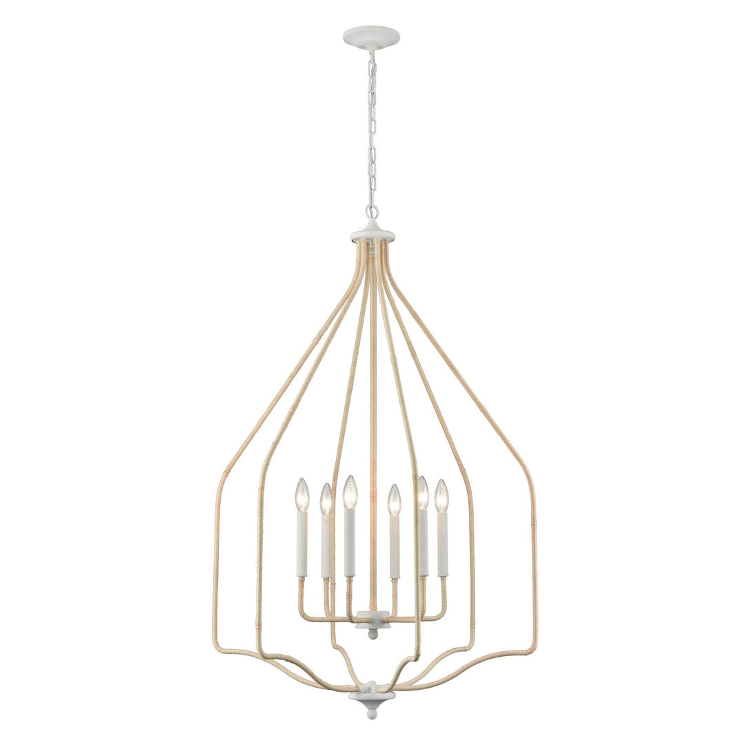 Elk Breezeway 52277/6 Chandelier Light - White Coral