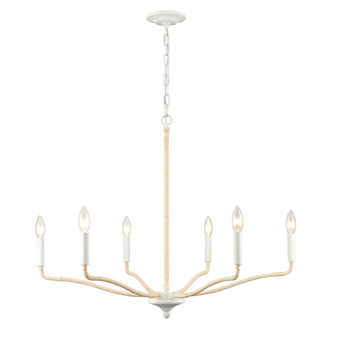 Elk Breezeway 52278/6 Chandelier Light - White Coral