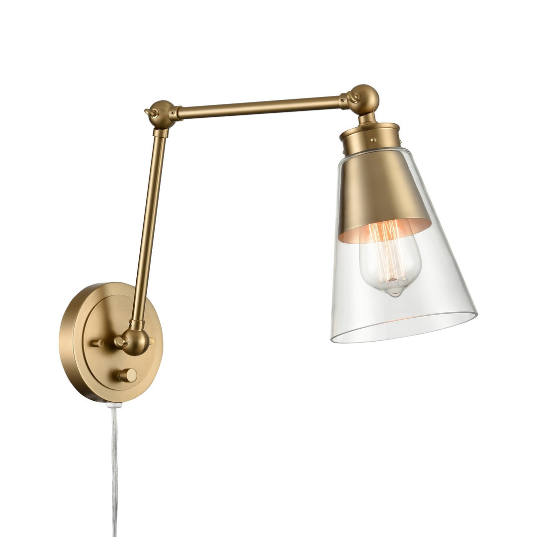 Elk Lighting 52354/1  Albany Lamp Brushed Gold
