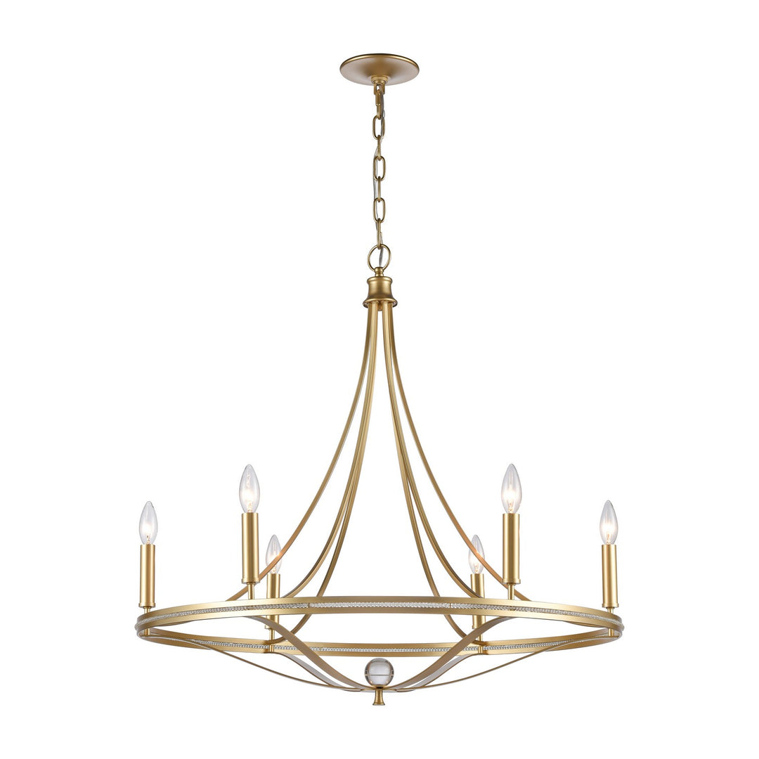 Elk Noura 69485/6 Chandelier Light - Champagne Gold