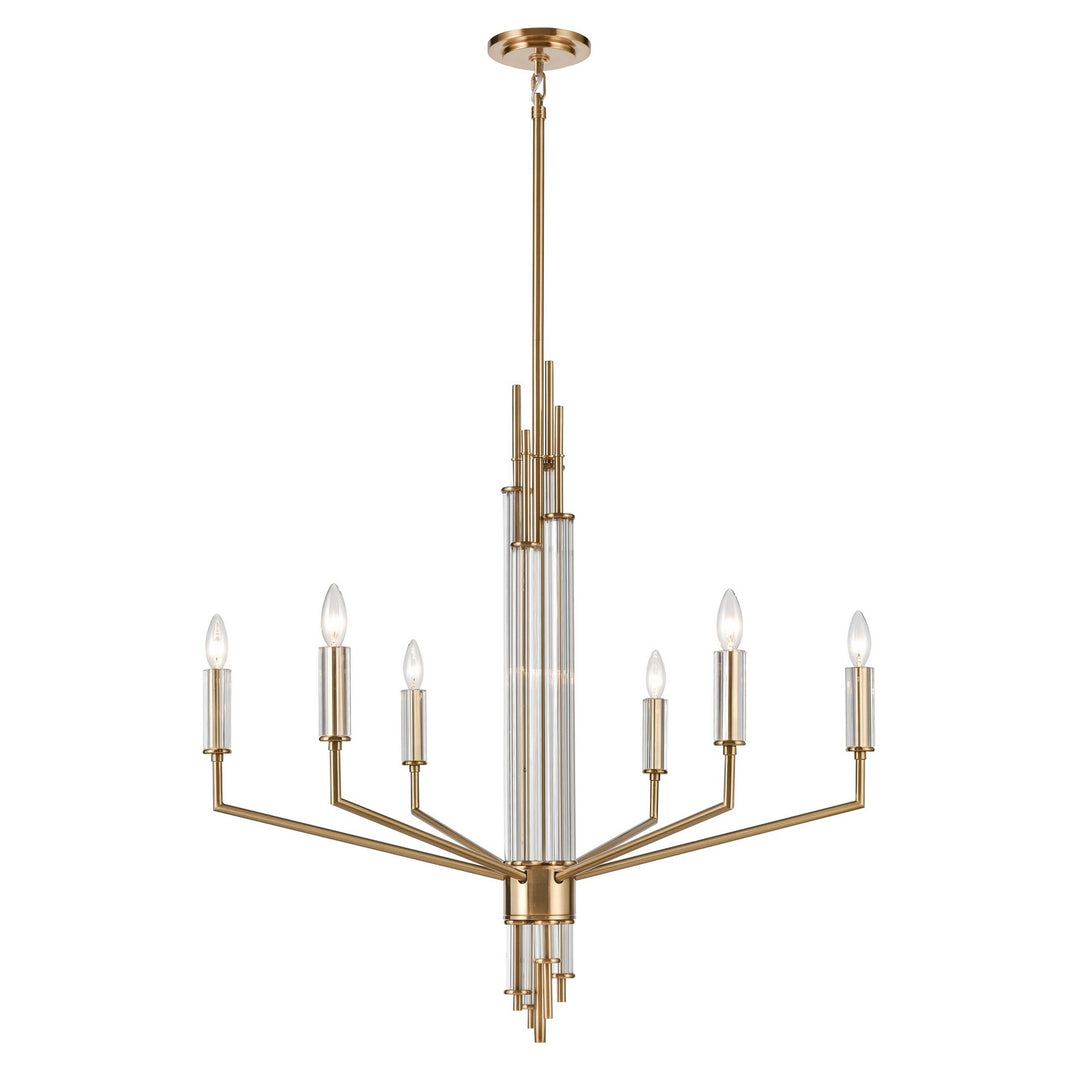 Elk Serena 82296/6 Chandelier Light - Satin Brass