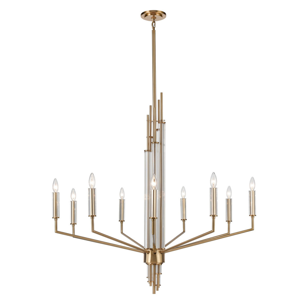 Elk Serena 82297/9 Chandelier Light - Satin Brass