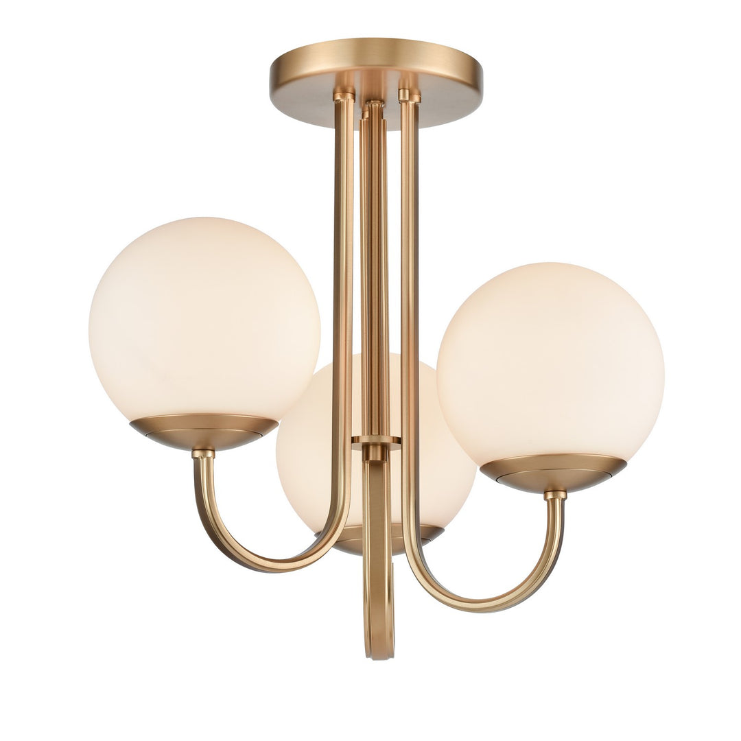 Elk Caroline 89676/3 Ceiling Light - Brushed Gold