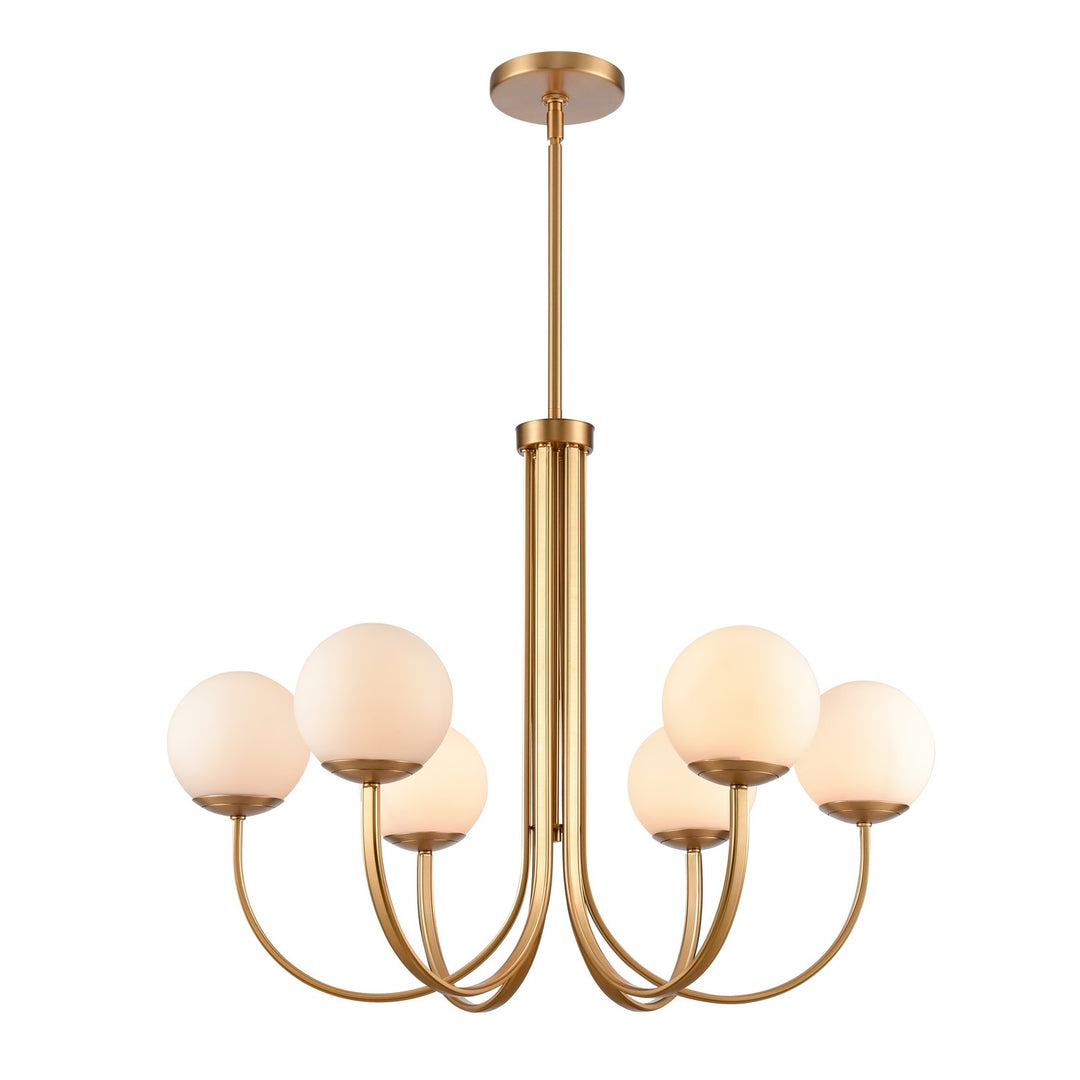 Elk Caroline 89678/6 Chandelier Light - Brushed Gold