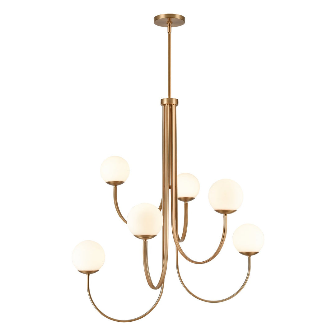 Elk Caroline 89680/6 Chandelier Light - Brushed Gold