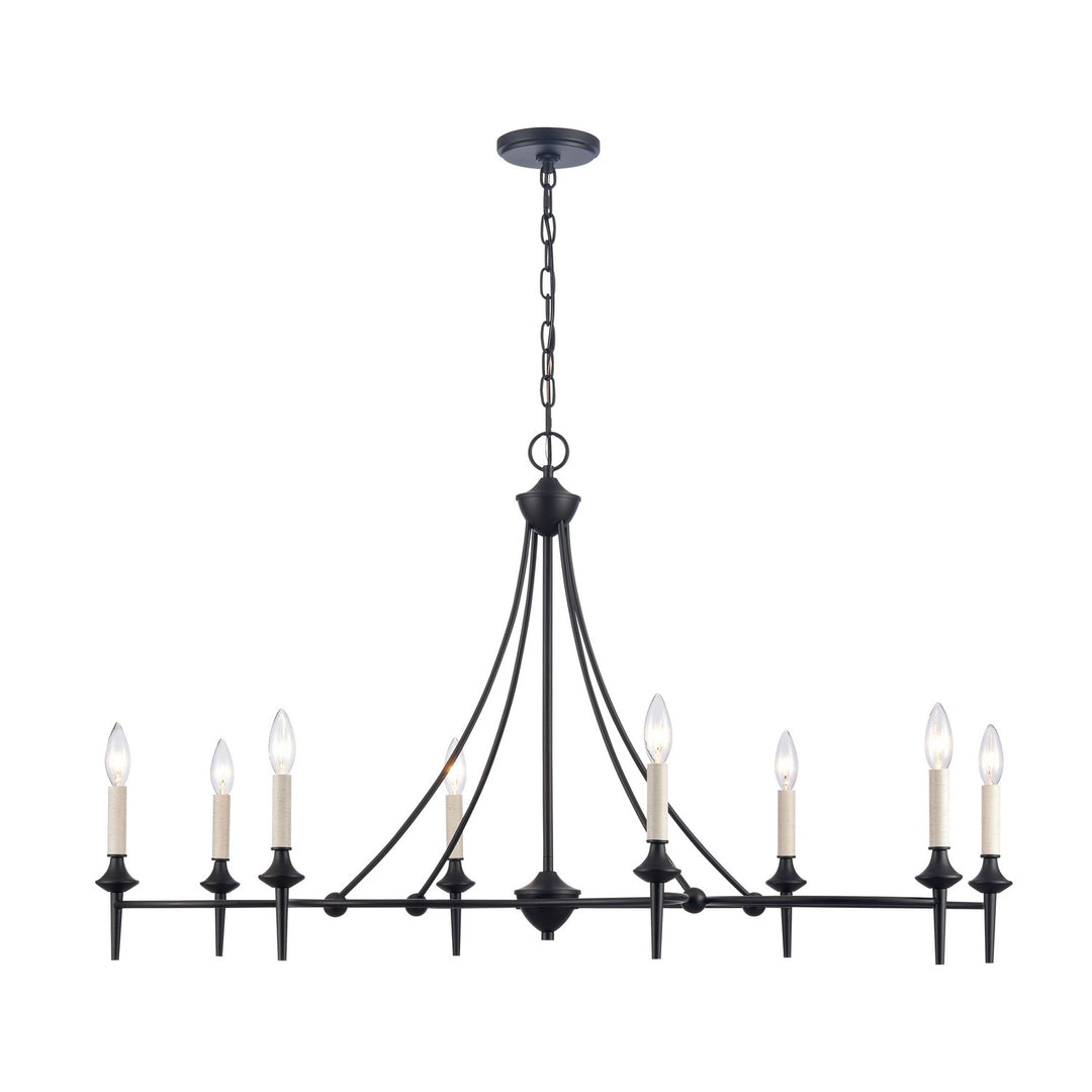 Elk Solomon 89698/8 Pendant Light - Matte Black