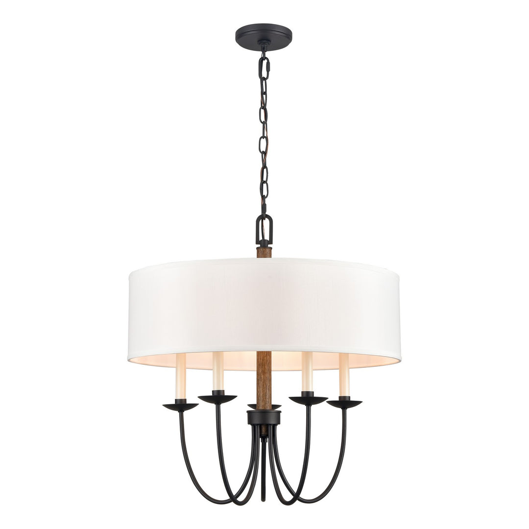 Elk Neville 89706/5 Chandelier Light - Charcoal Black