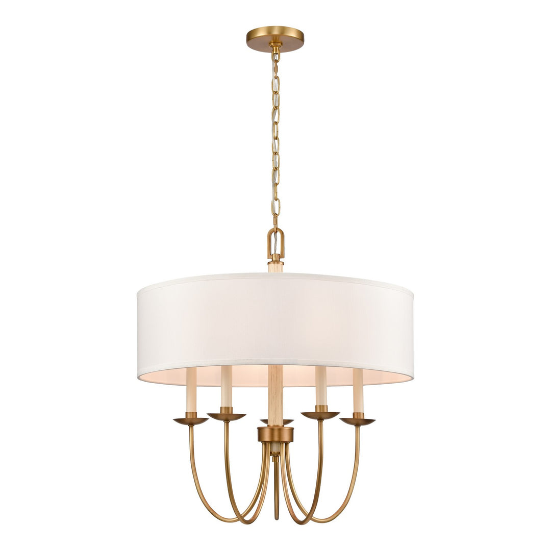 Elk Neville 89716/5 Chandelier Light - Natural Brass
