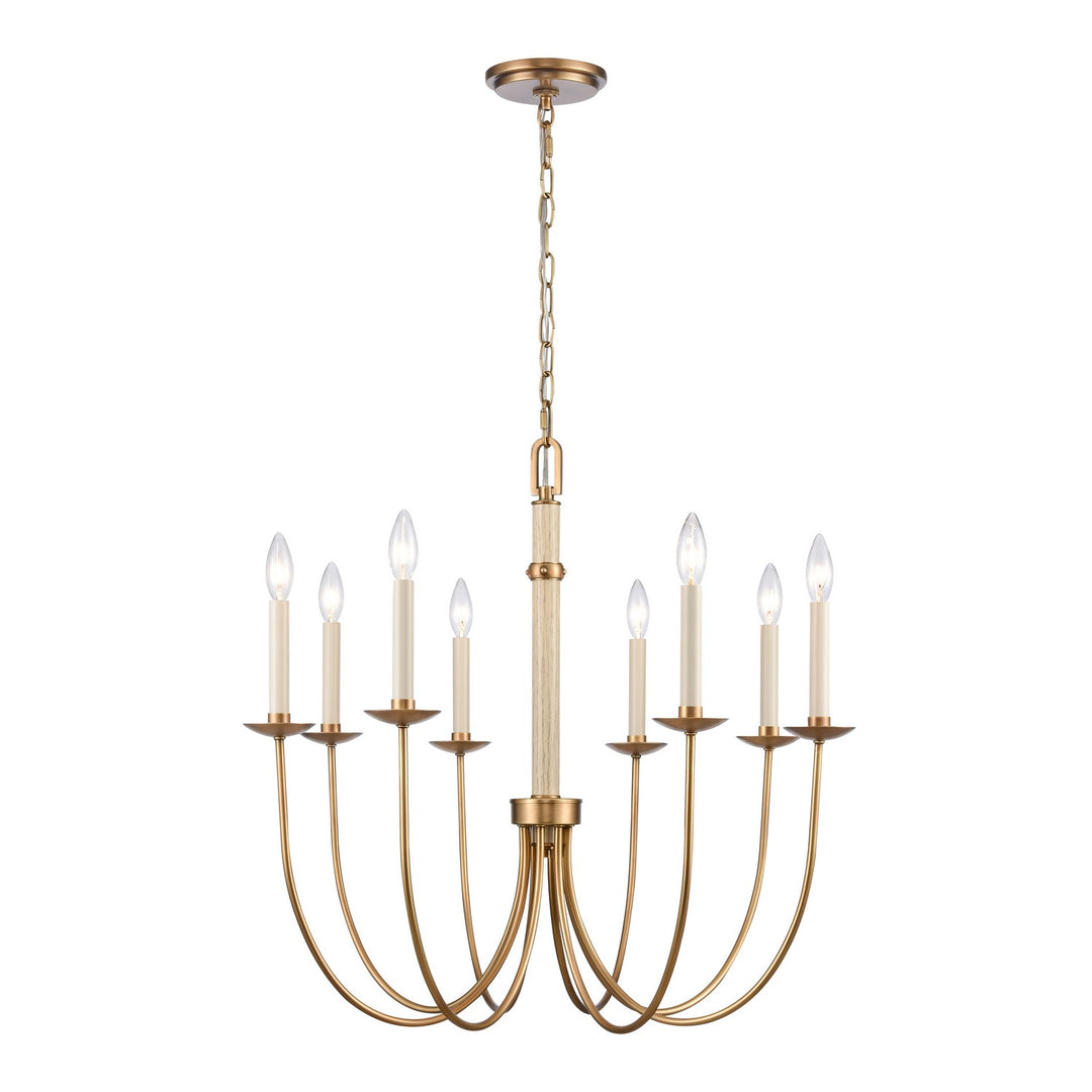Elk Neville 89718/8 Chandelier Light - Natural Brass