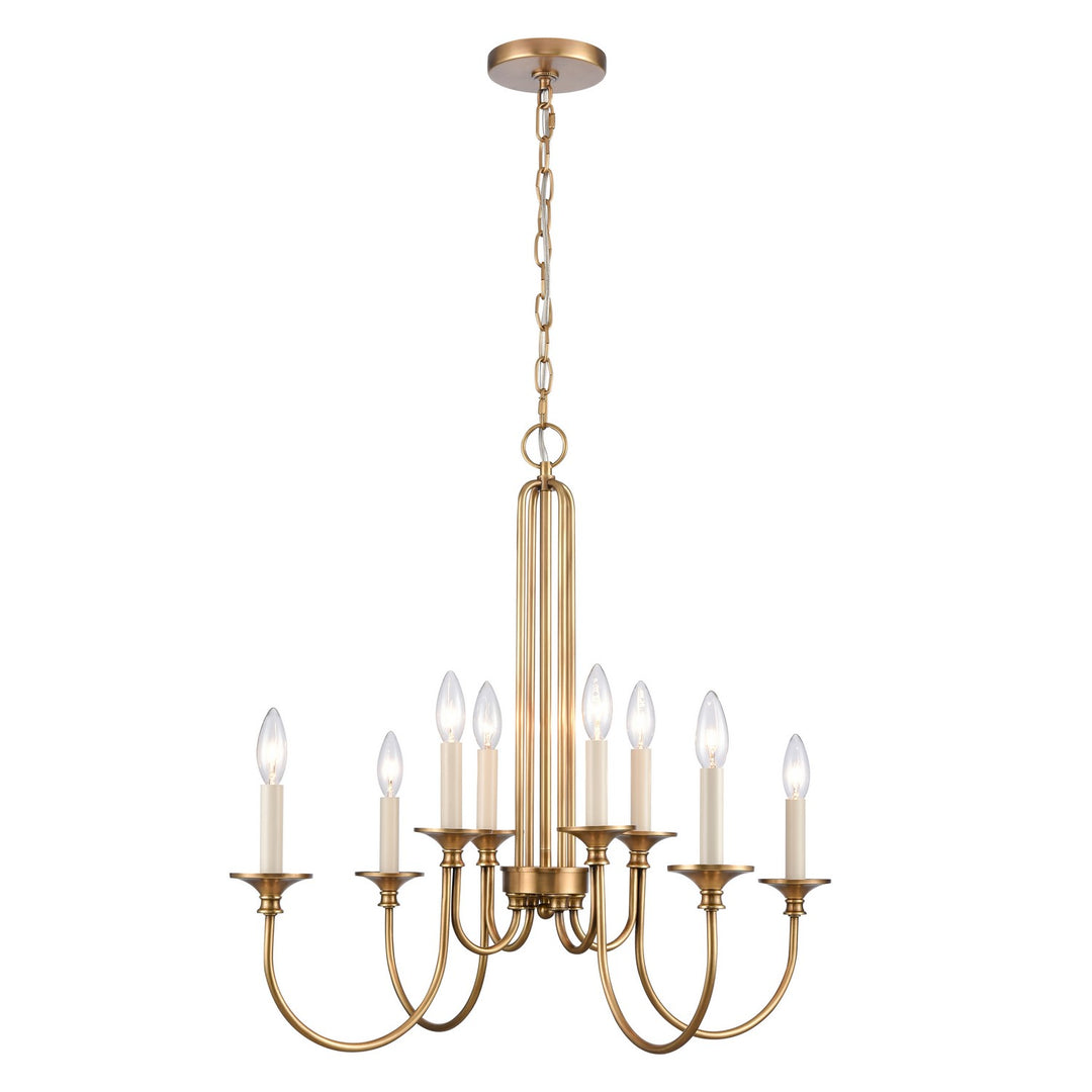 Elk Cecil 89726/8 Chandelier Light - Natural Brass