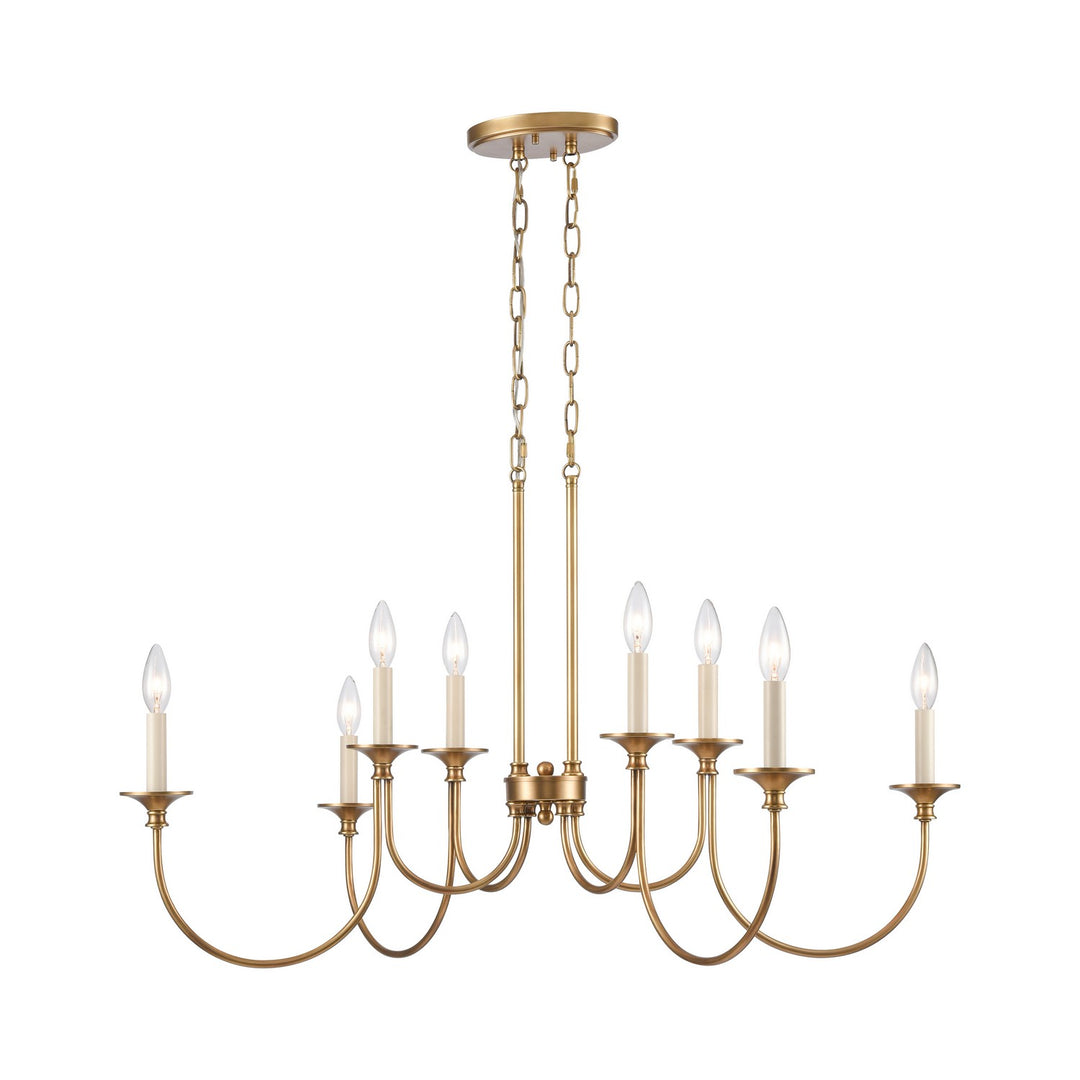 Elk Cecil 89727/8 Chandelier Light - Natural Brass