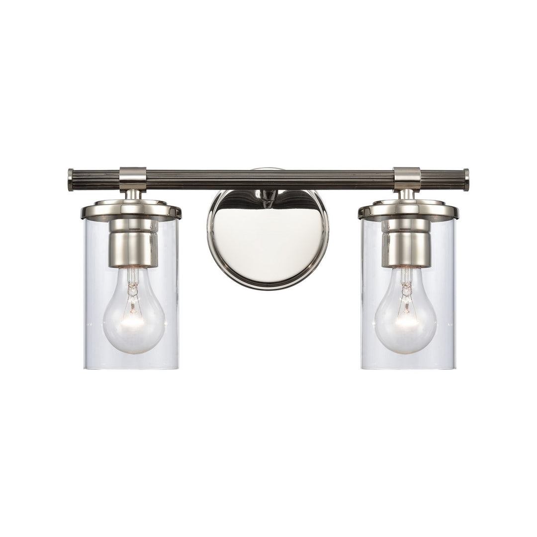 Elk Burrow 89851/2 Bath Vanity Light 15 in. wide - Polished Nickel