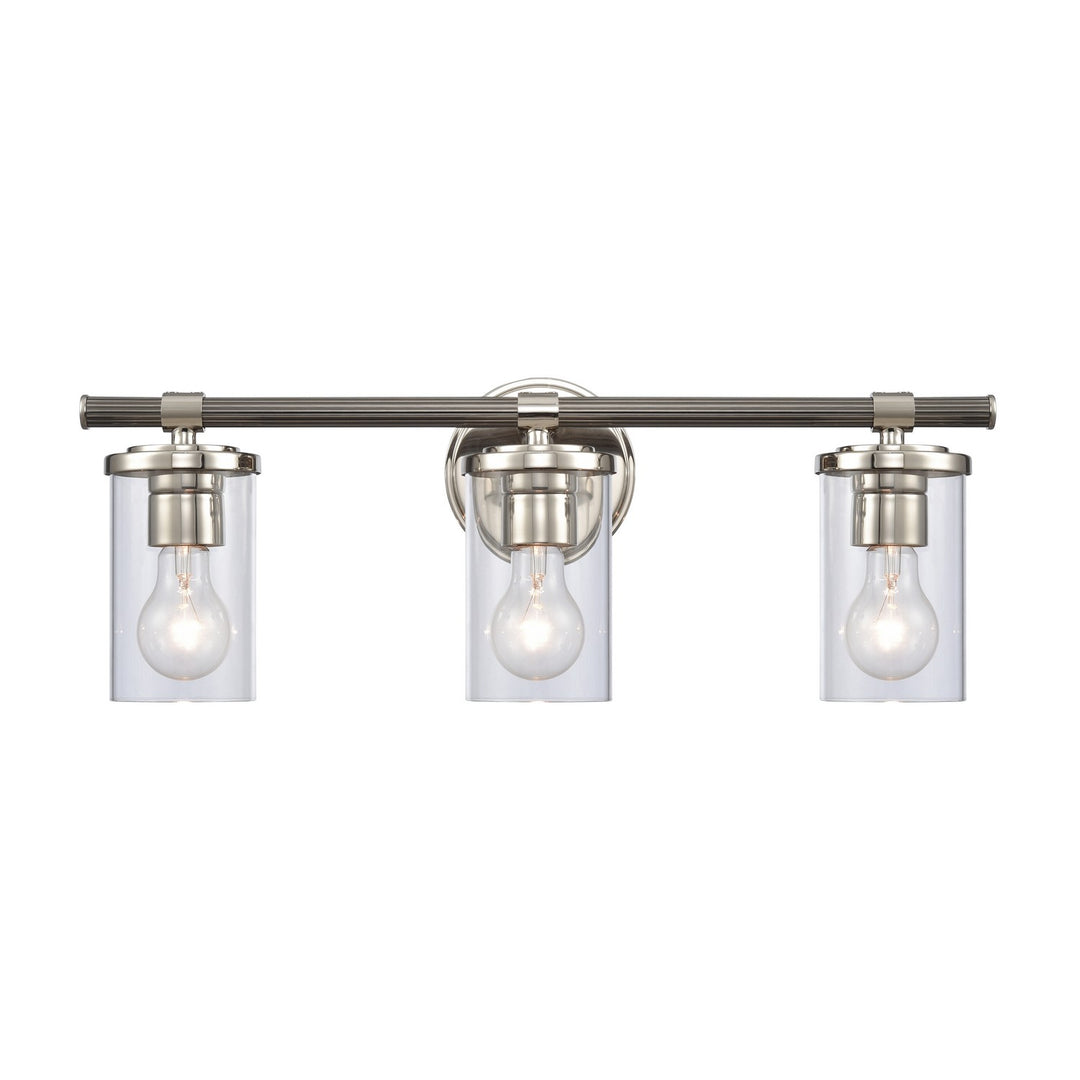 Elk Burrow 89852/3 Bath Vanity Light 22 in. wide - Polished Nickel