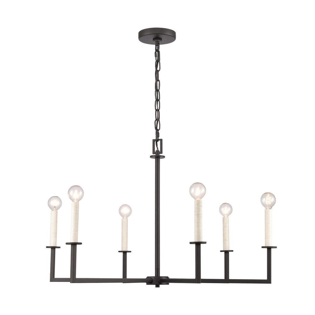 Elk Dunne 89876/6 Chandelier Light - Matte Black