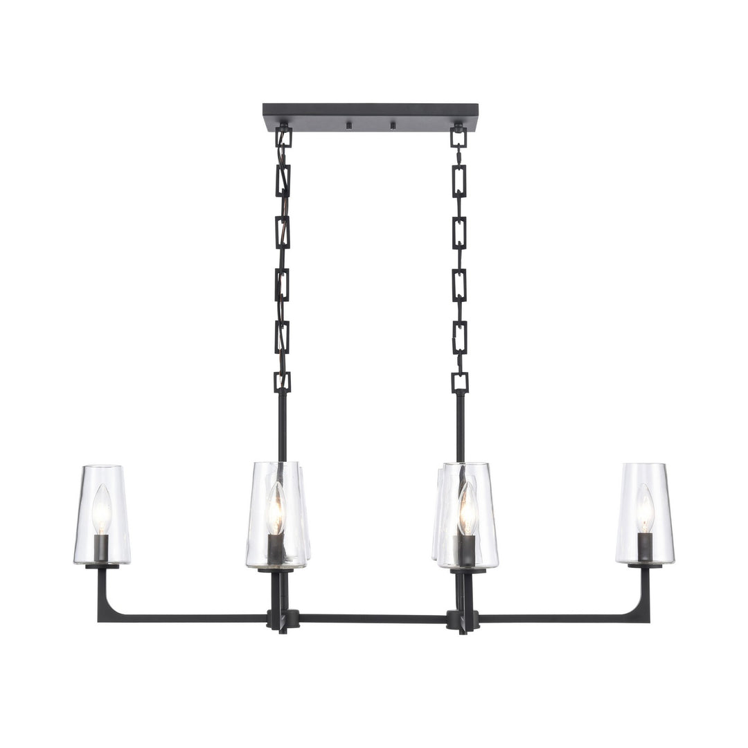 Elk Fitzroy 89967/6 Pendant Light - Matte Black