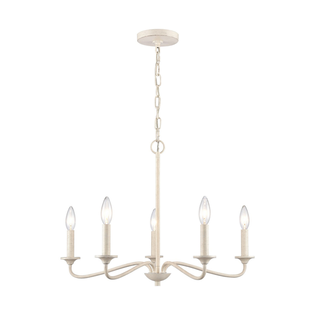 Elk Quinn EC89686/5 Chandelier Light - Antique White
