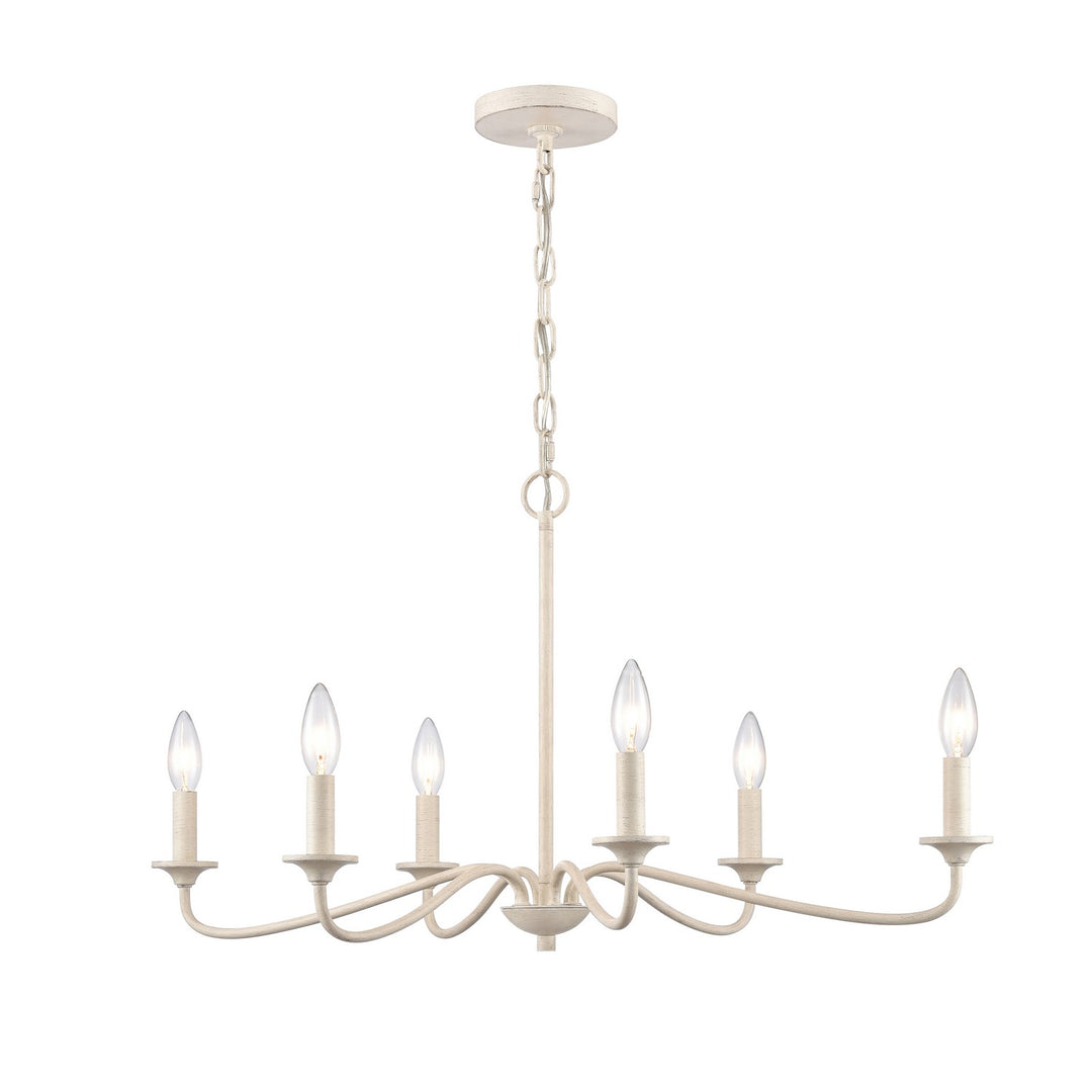 Elk Quinn EC89688/6 Chandelier Light - Antique White