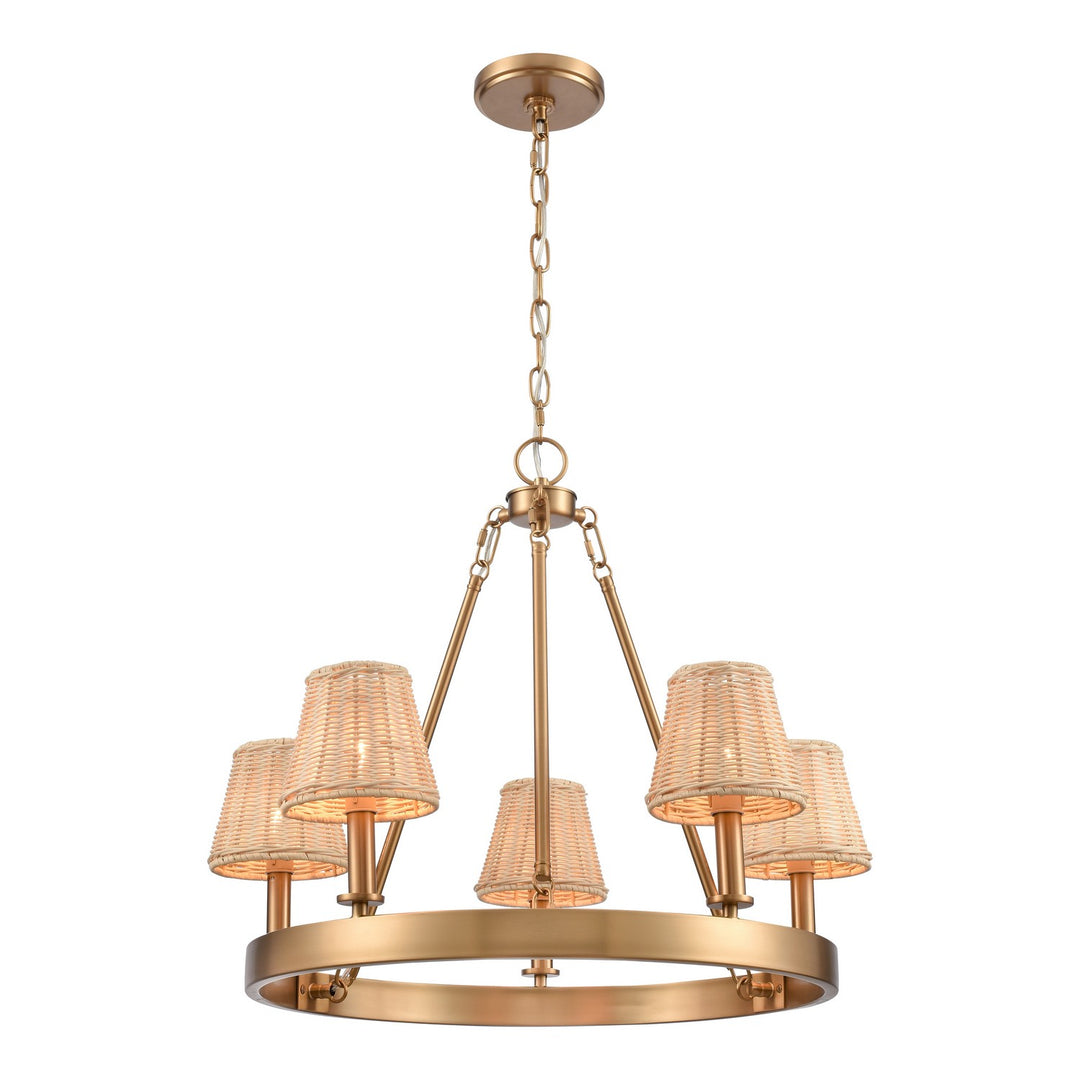 Elk Rydell EC89756/5 Chandelier Light - Brushed Gold