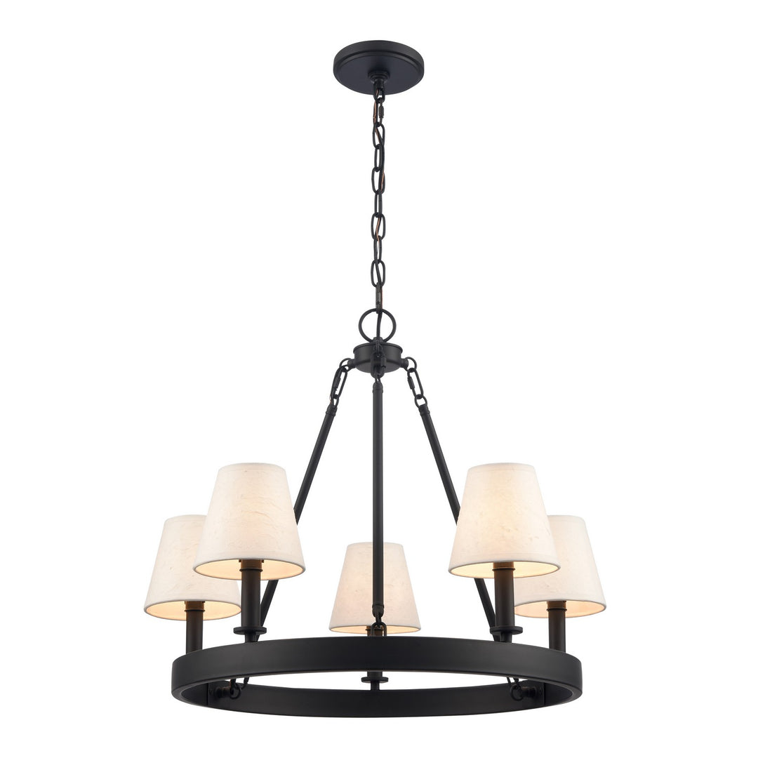 Elk Rydell EC89766/5 Chandelier Light - Matte Black