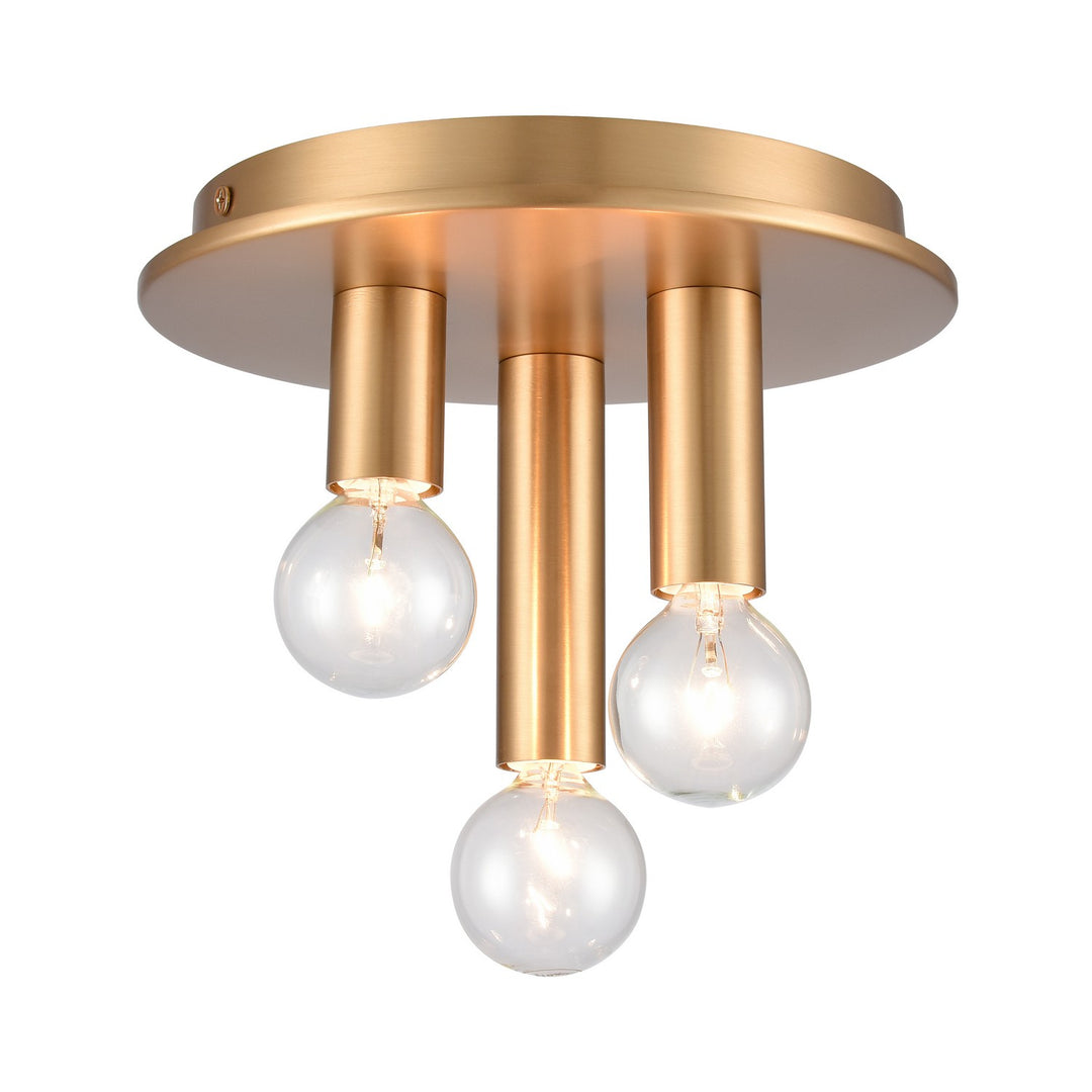 Elk Pepper EC89853/3 Ceiling Light - Brushed Gold