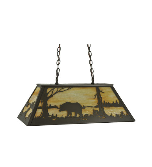 Meyda Tiffany Bear At Lake 130626 Pendant Light - Timeless Bronze