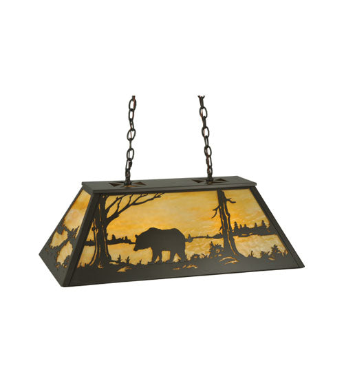 Meyda Tiffany Bear At Lake 130626 Pendant Light - Timeless Bronze