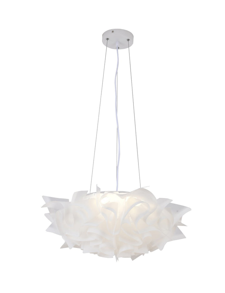 Bethel International DLS104C20W-1 Chandelier Light - Iron & Acrylic