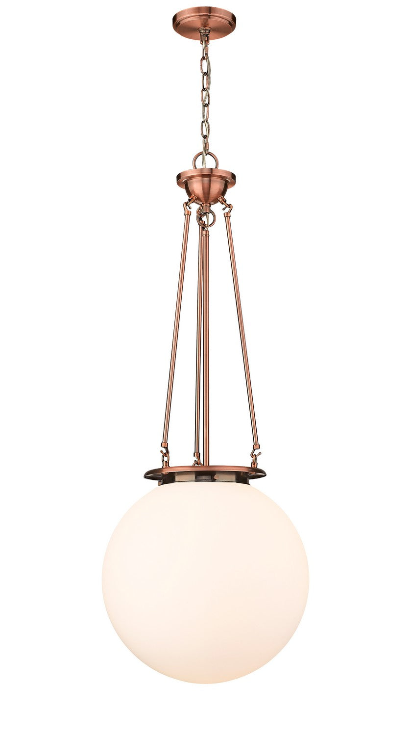 Innovations Essex 221-1P-AC-G201-16 Pendant Light - Antique Copper