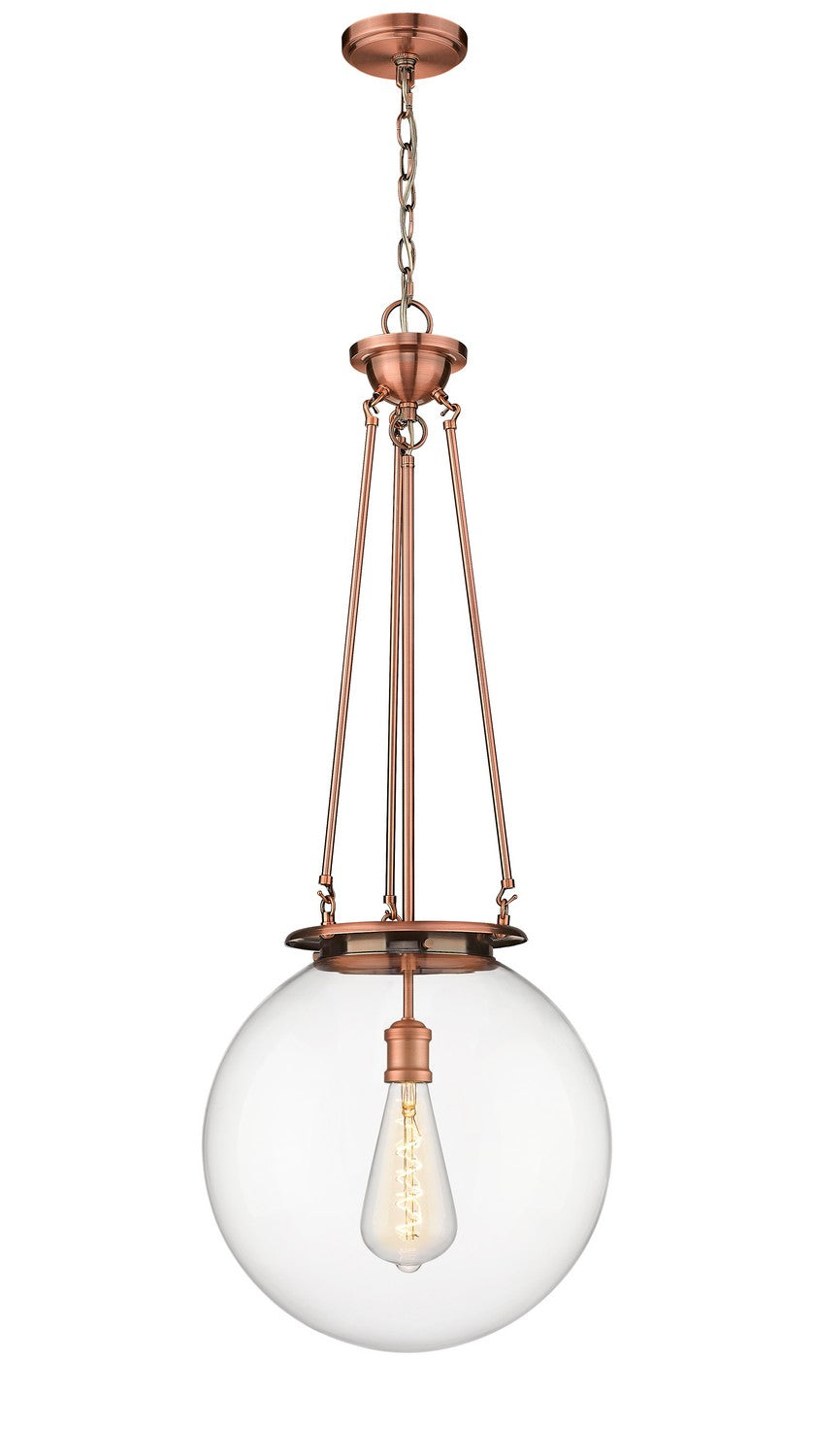 Innovations Essex 221-1P-AC-G202-16 Pendant Light - Antique Copper