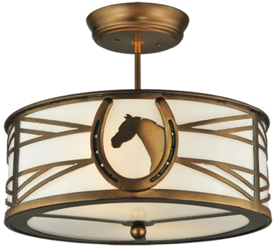 Meyda Tiffany Horseshoe 130678 Ceiling Light - Antique Copper