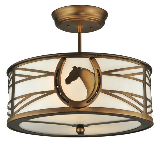 Meyda Tiffany Horseshoe 130678 Ceiling Light - Antique Copper