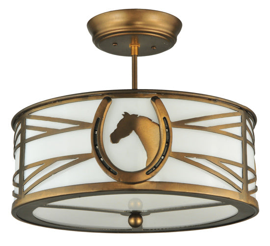 Meyda Tiffany Horseshoe 130678 Ceiling Light - Antique Copper