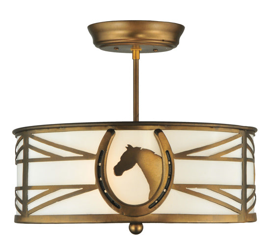 Meyda Tiffany Horseshoe 130678 Ceiling Light - Antique Copper