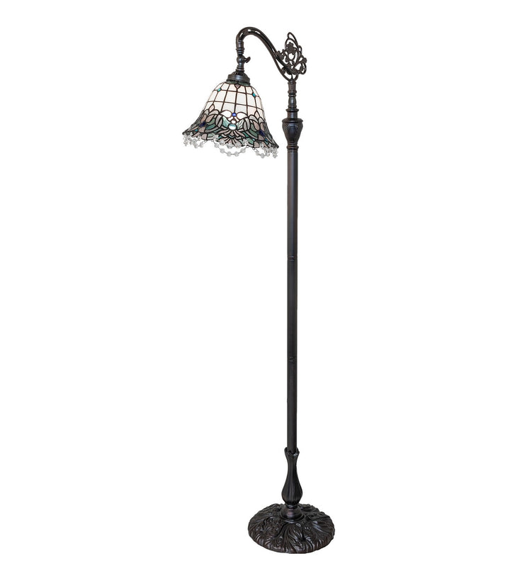 Meyda Tiffany Lighting 255705 Angelica One Light Floor Lamp Lamp Bronze / Dark